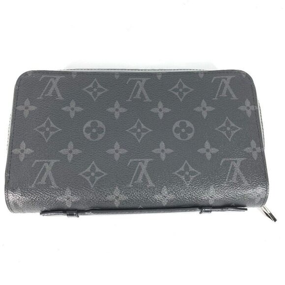 Auth LOUIS VUITTON M61698 MonogramEclipse Zippy XL Travel Case Hand Bag Long Wal - Picture 1 of 14